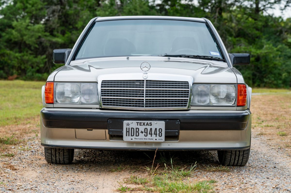 Modified 1986 Mercedes-Benz 190E 2.3-16 — exterior front three-quarter view