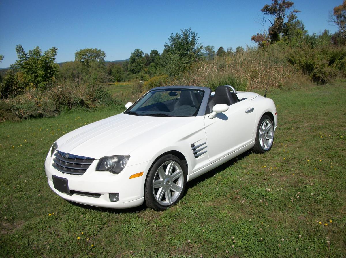 37k-Mile 2005 Chrysler Crossfire Limited Roadster — exterior front three-quarter view